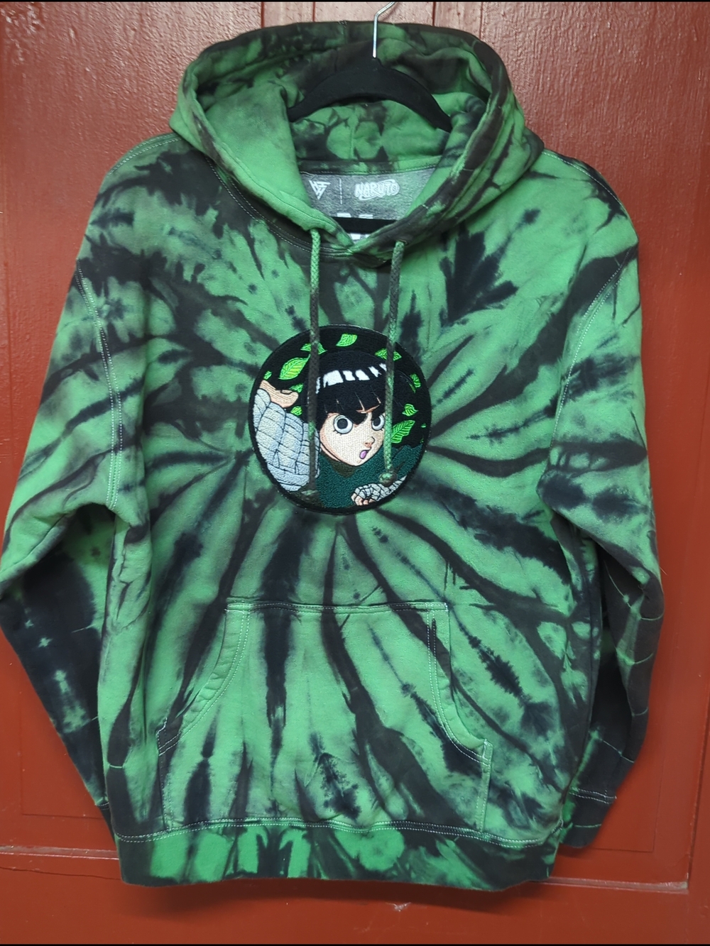 VTG 2002 Hypland x Naruto Sasuke Shippuden Anime Chenille Hoodie Sweatshirt Med